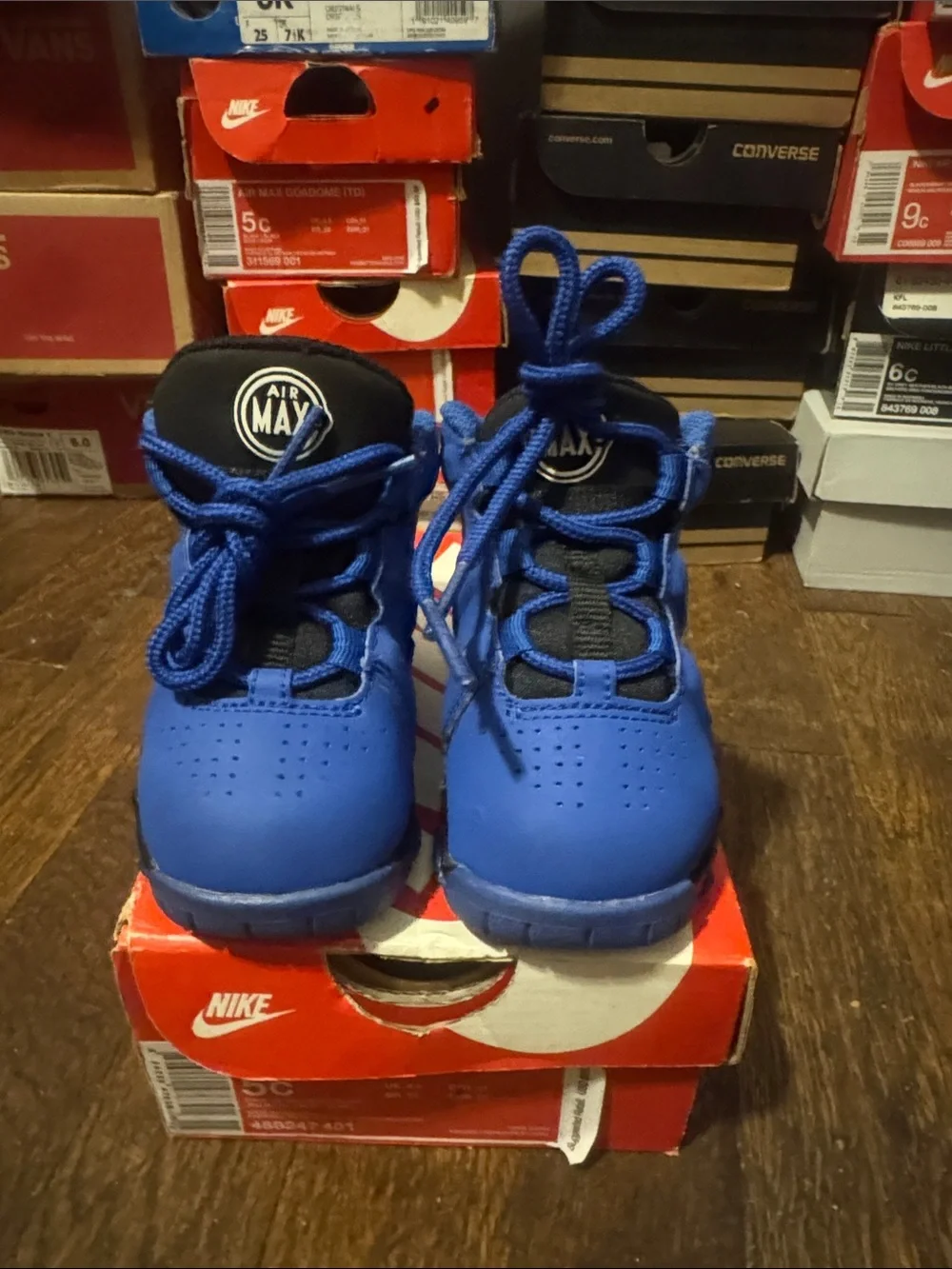Nike Kids Blue High-Top Air Max Sneakers